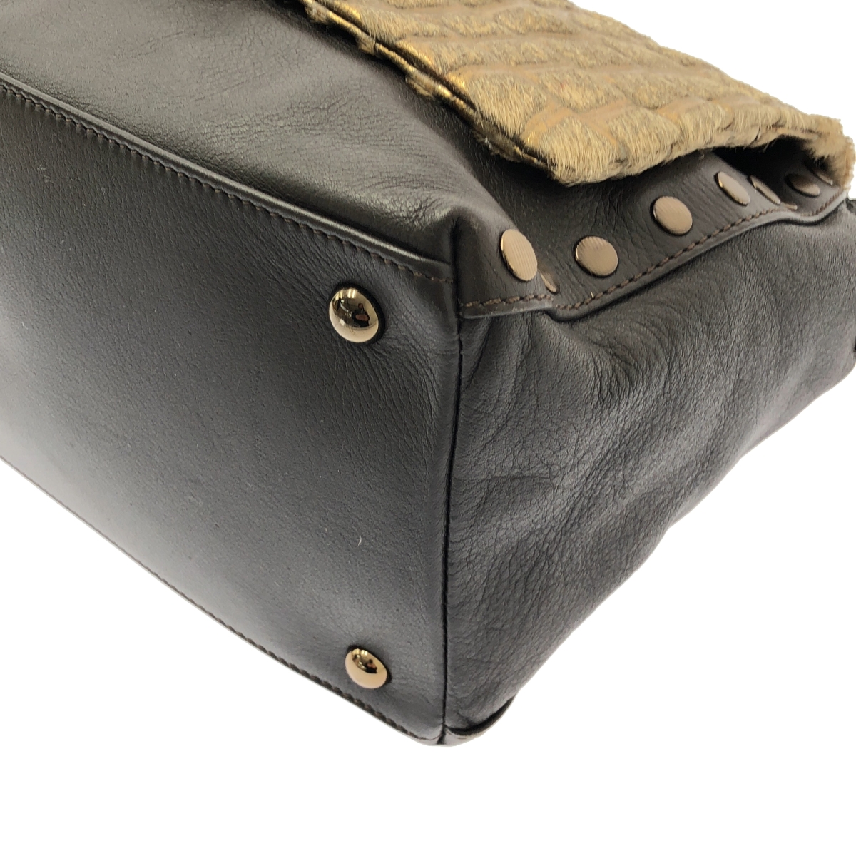 ZANELLATO / ザネラート POSTINA ポスティーナ / ゴールドスパイク ショルダーバッグ