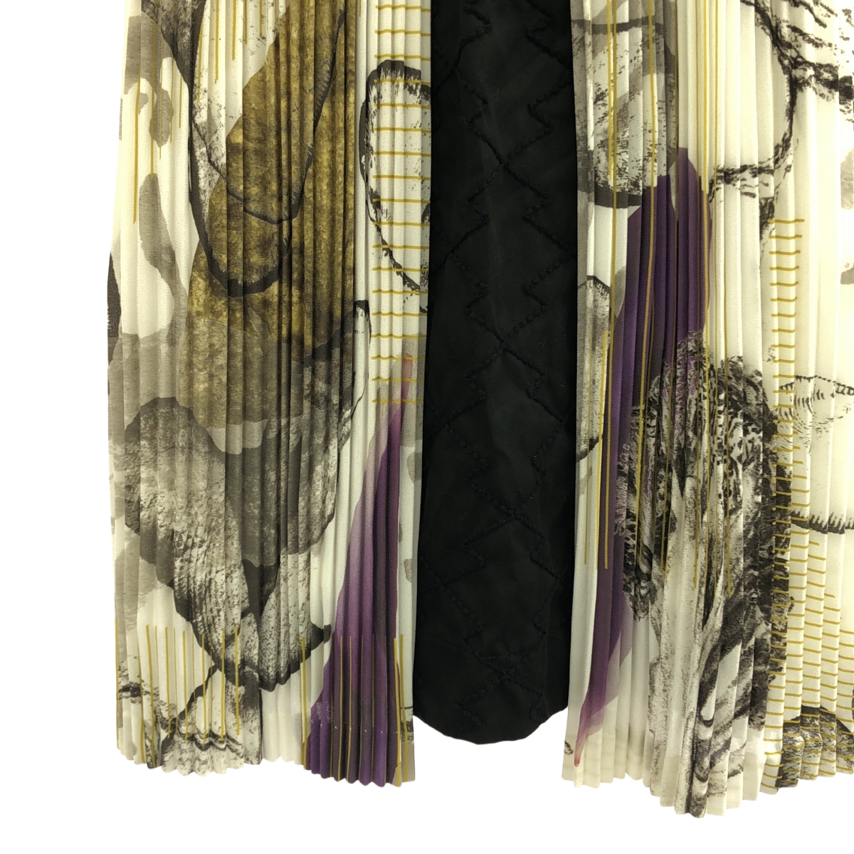 ohta / オオタ プリーツ 切替 ロング スカート