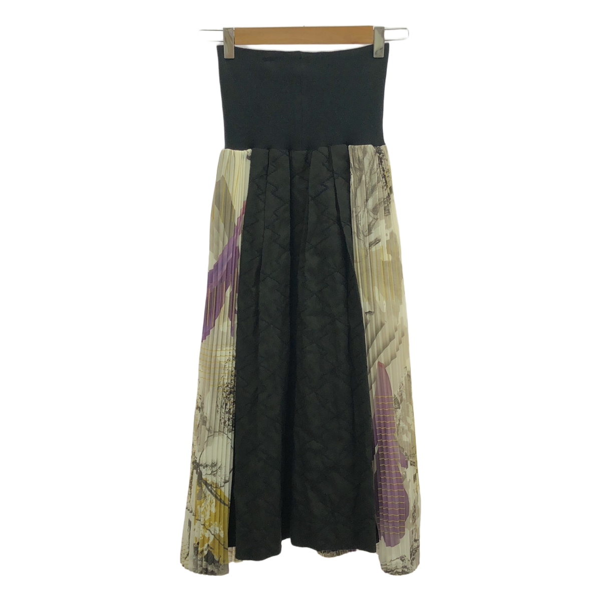 ohta / オオタ プリーツ 切替 ロング スカート