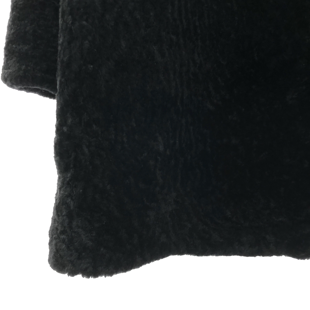 DES PRES / デプレ ダブルジップ ノーカラー コート / 裏地ラムレザー切替