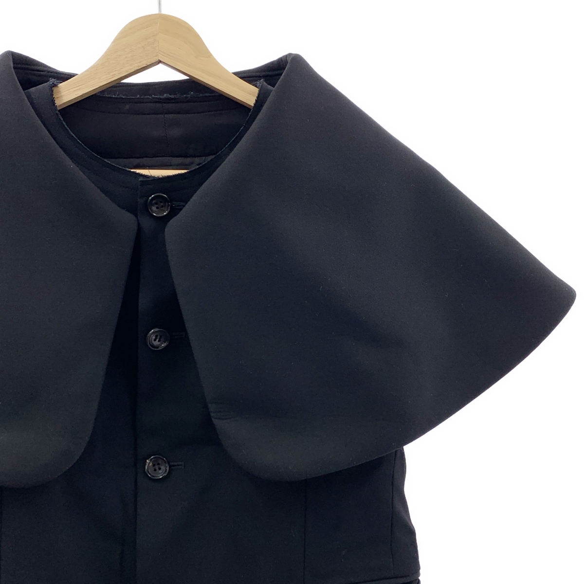 COMME des GARCONS / コムデギャルソン ビッグカラーノースリーブジャケット