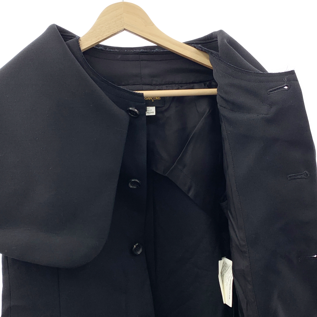 COMME des GARCONS / コムデギャルソン ビッグカラーノースリーブジャケット