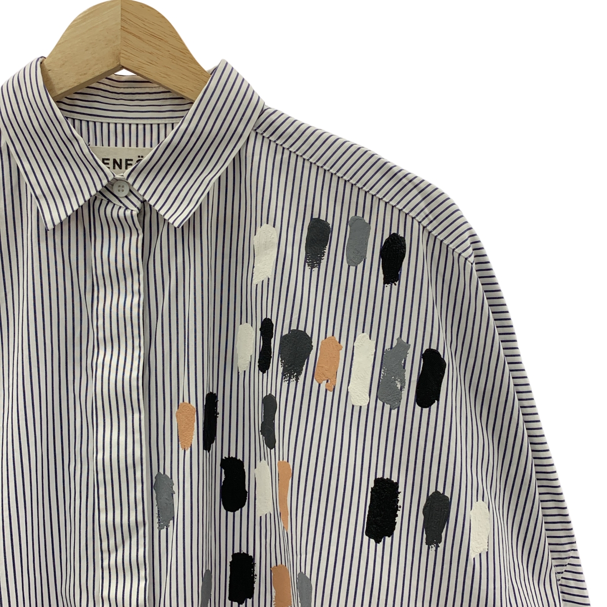 ENFOLD / エンフォルド ストライプ シャツ ワンピース