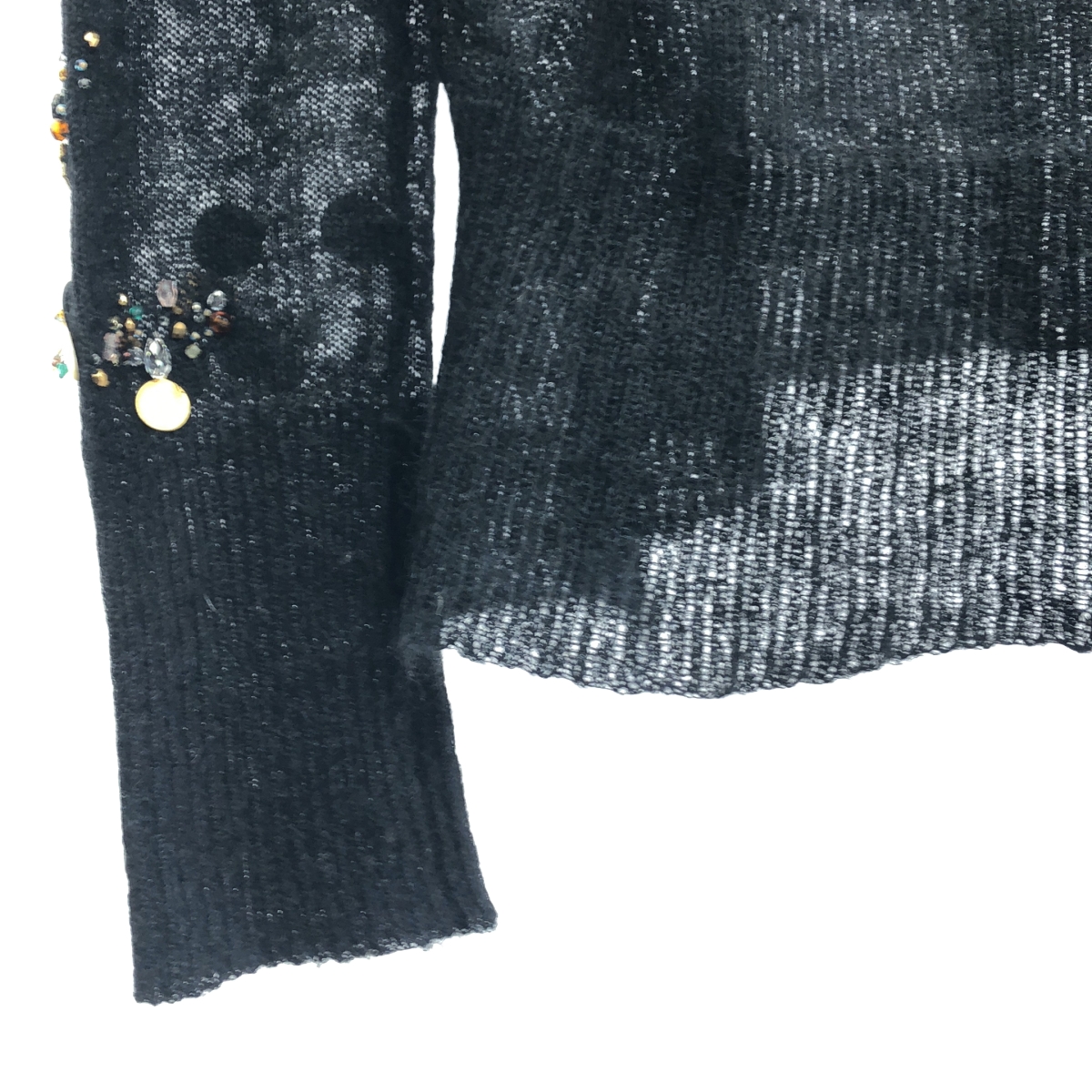 その他 ビジュー 装飾 ニット カーディガン