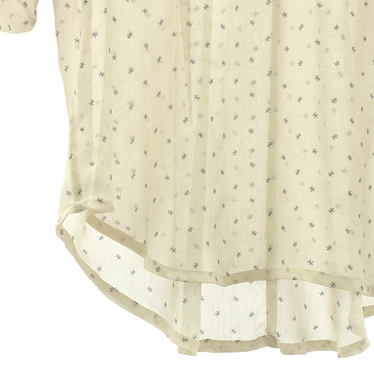 その他 総柄 シアー シャツ ブラウス