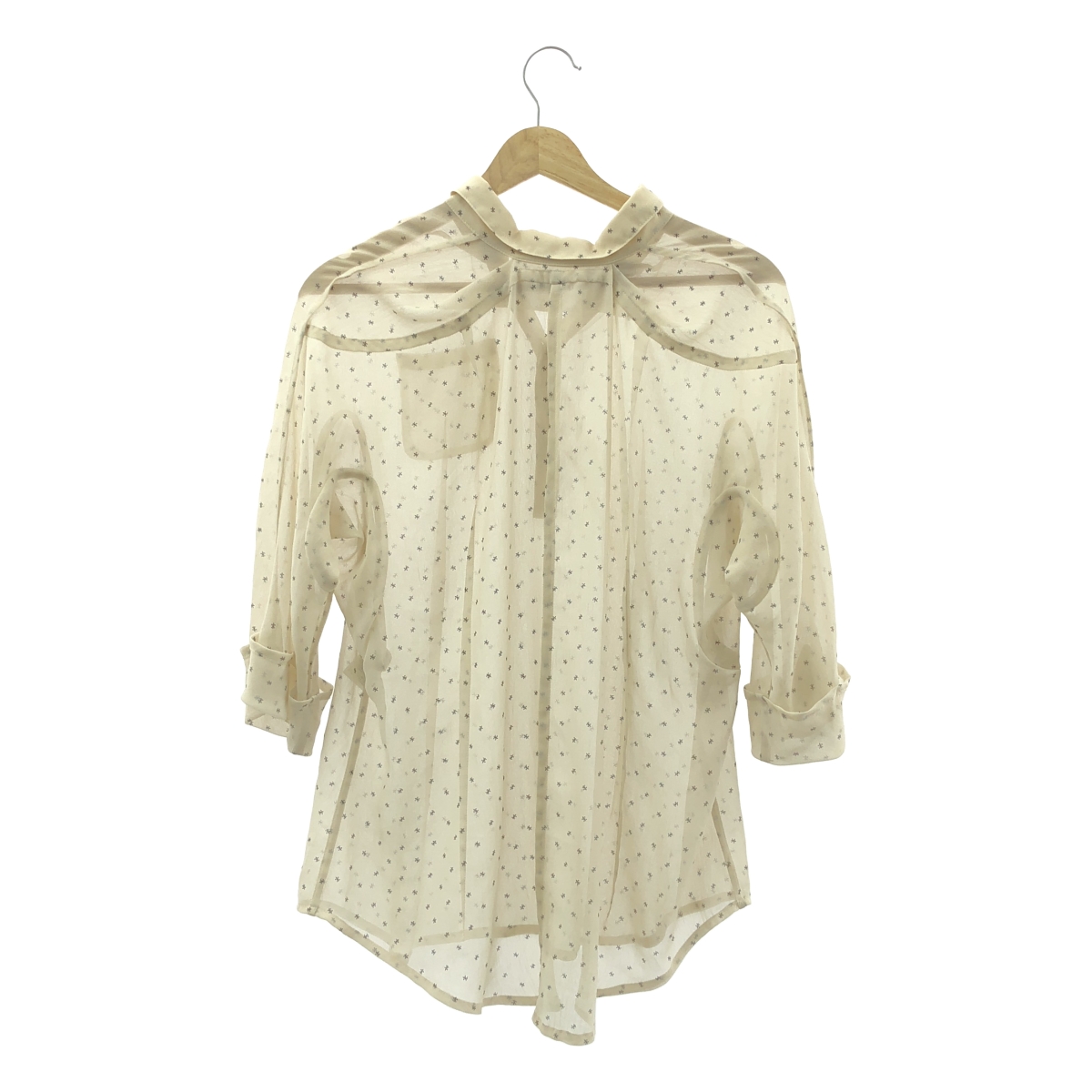 その他 総柄 シアー シャツ ブラウス