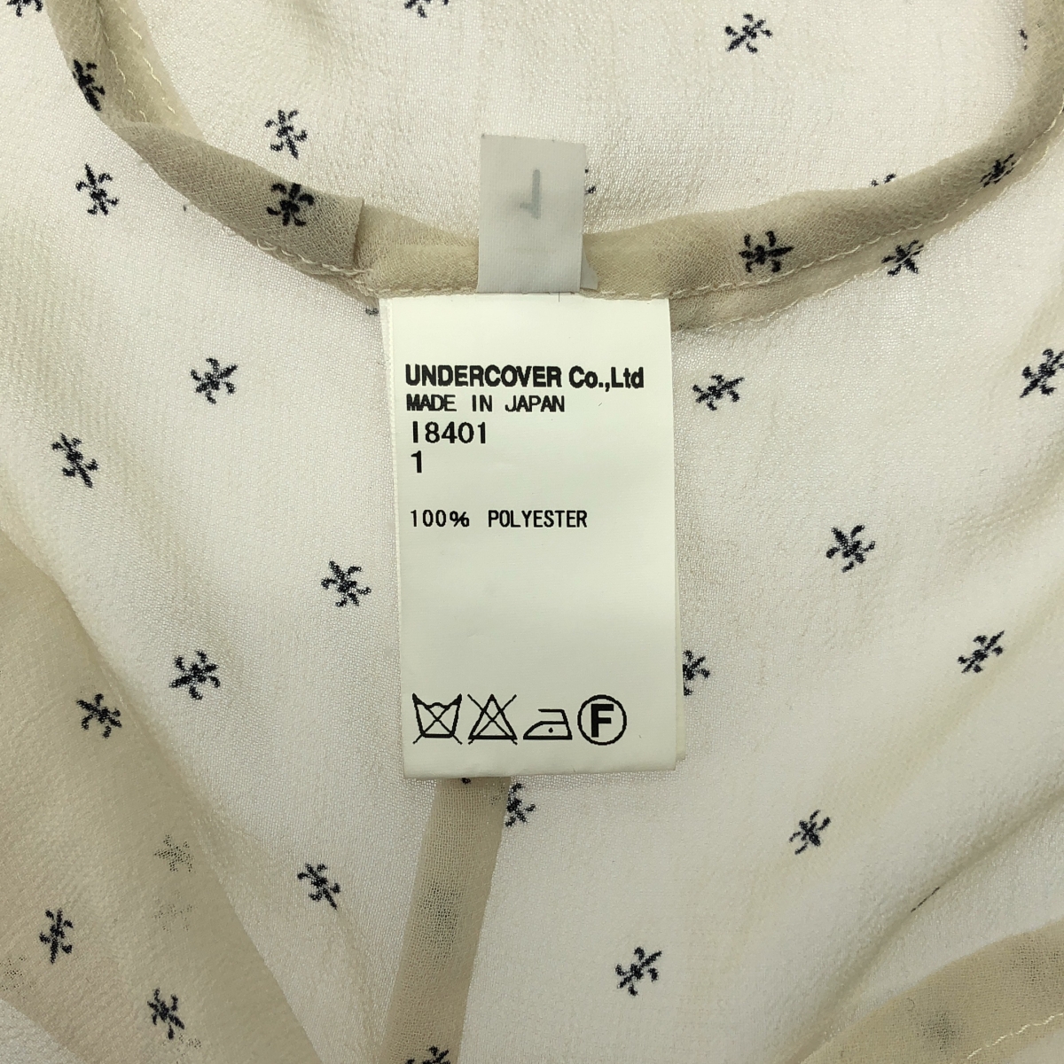 その他 総柄 シアー シャツ ブラウス