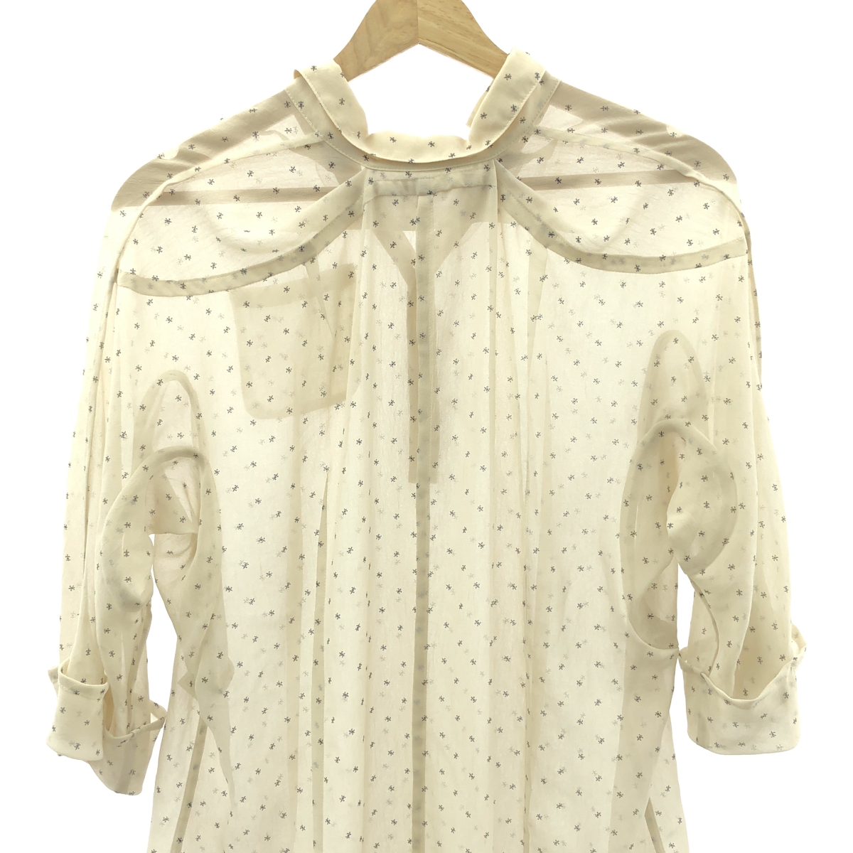 その他 総柄 シアー シャツ ブラウス