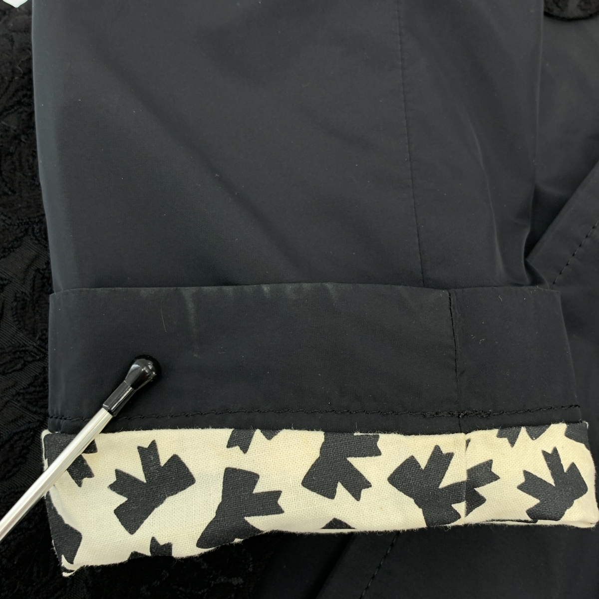 tricot COMME des GARCONS / トリココムデギャルソン シルク混 ジャガード ラウンドカラー ジャケット