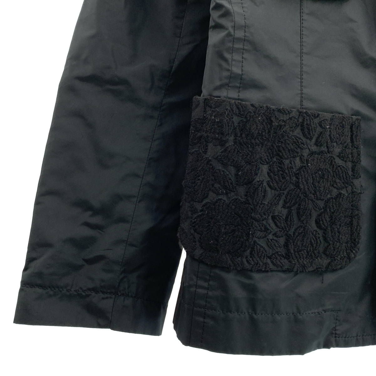 tricot COMME des GARCONS / トリココムデギャルソン シルク混 ジャガード ラウンドカラー ジャケット