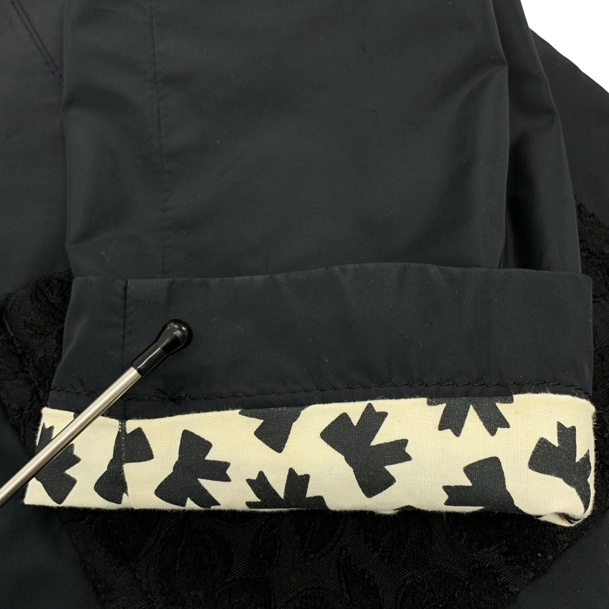 tricot COMME des GARCONS / トリココムデギャルソン シルク混 ジャガード ラウンドカラー ジャケット