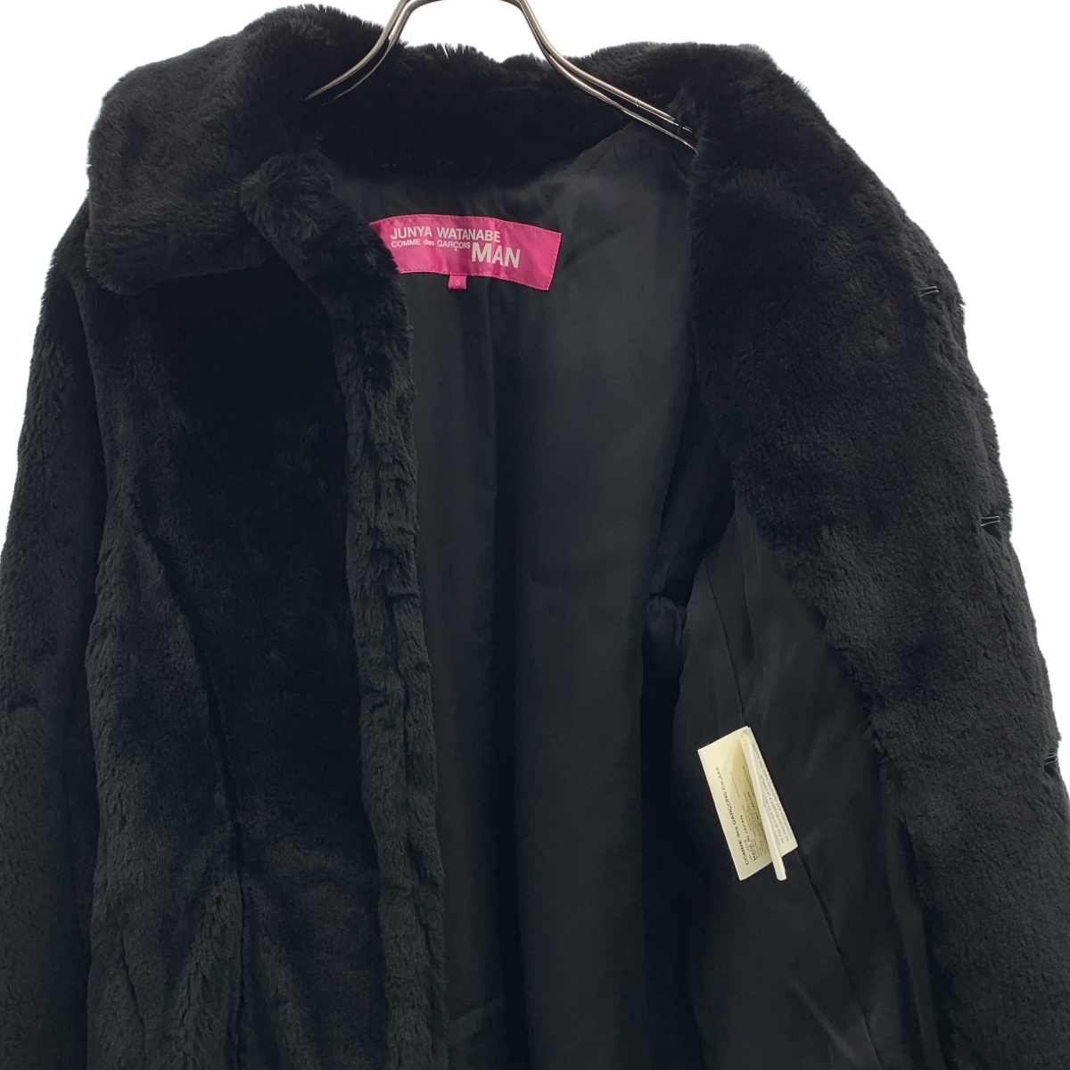 JUNYAWATANABE COMMEdesGARCONS MAN / ジュンヤワタナベマン PINK / フェイクファー フック ジャケット