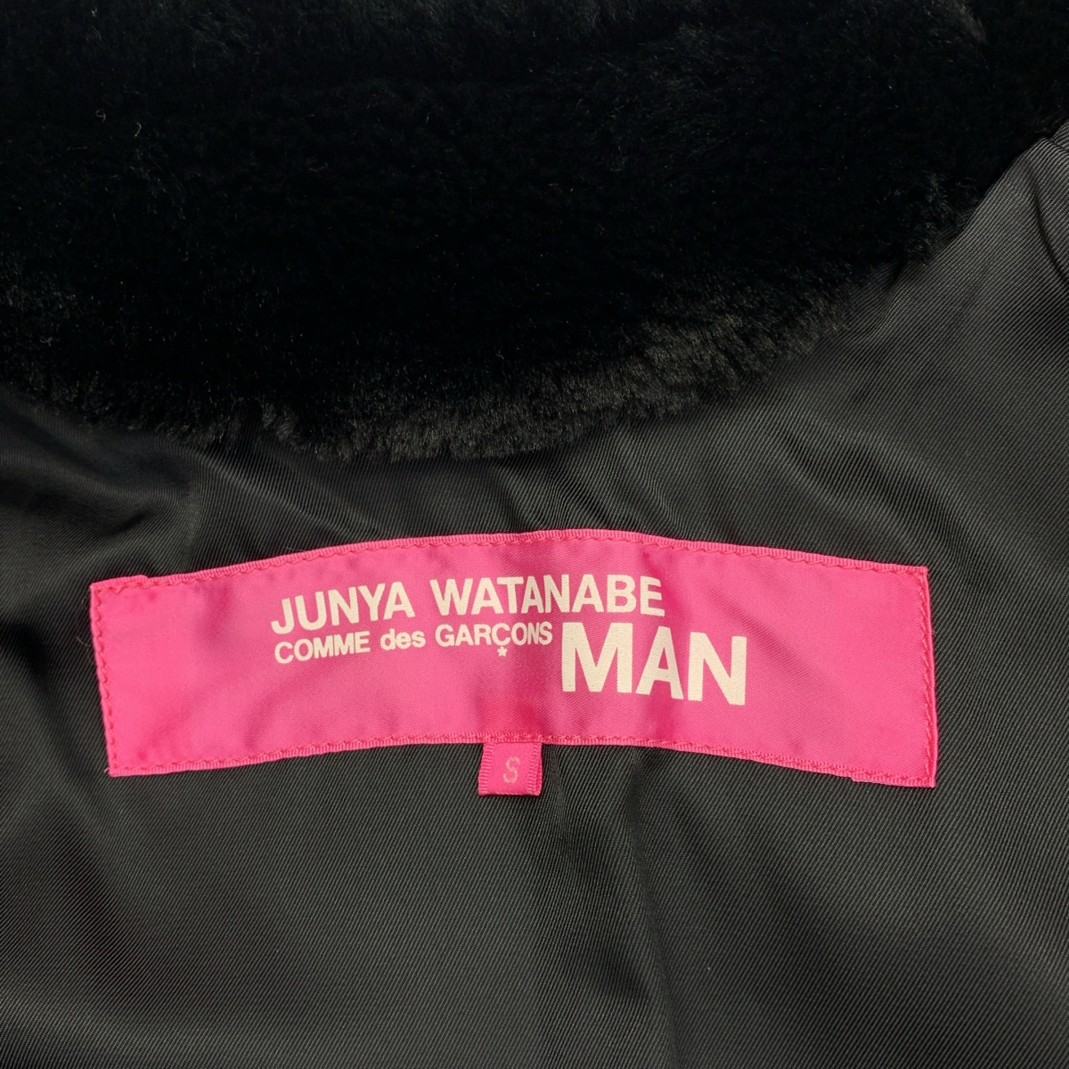JUNYAWATANABE COMMEdesGARCONS MAN / ジュンヤワタナベマン PINK / フェイクファー フック ジャケット