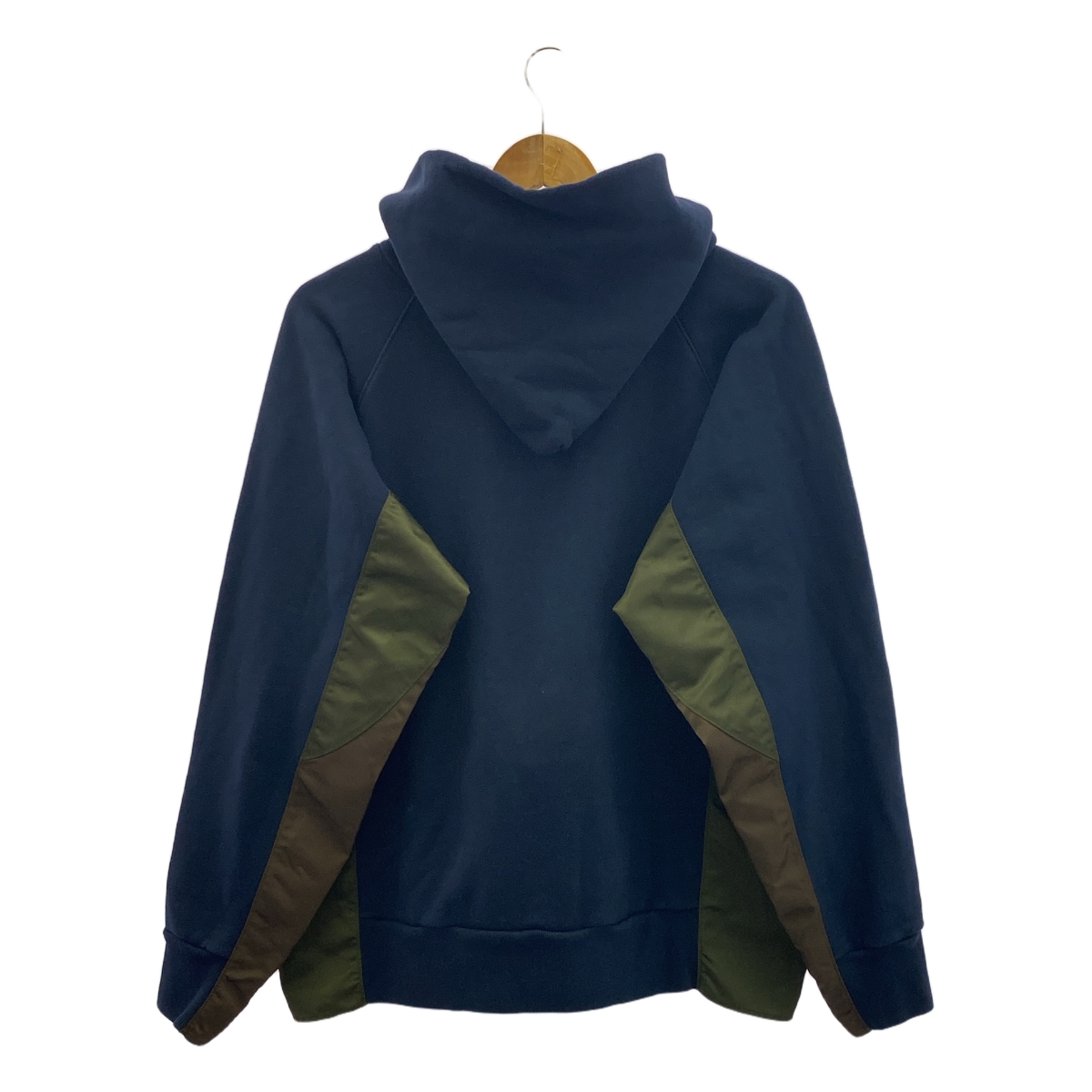 kolor / カラー コットン ナイロン 切替 ロゴ刺しゅう パーカー