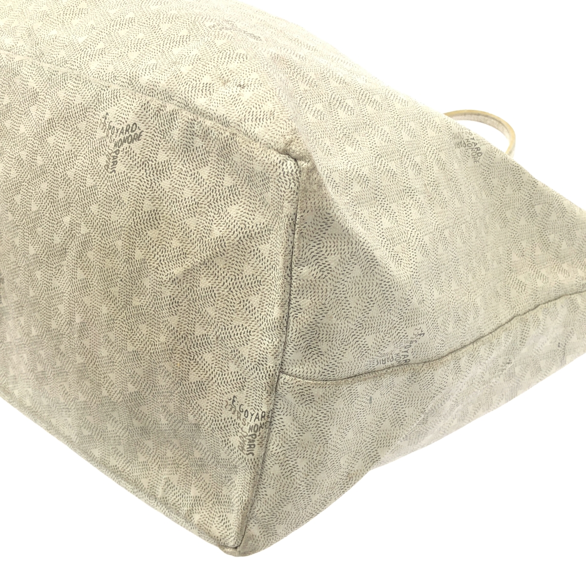 GOYARD / ゴヤール サンルイ GM / ポーチ付き レザー 総柄 ロゴ トートバッグ