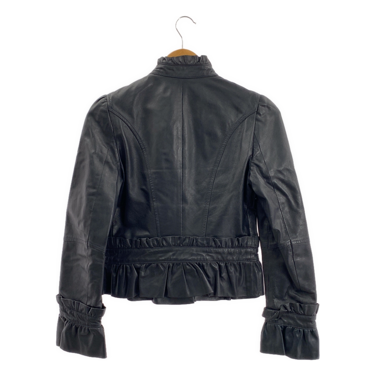 RED VALENTINO / レッドヴァレンティノ 羊革 ラムレザー シングル ジャケット / 総裏地