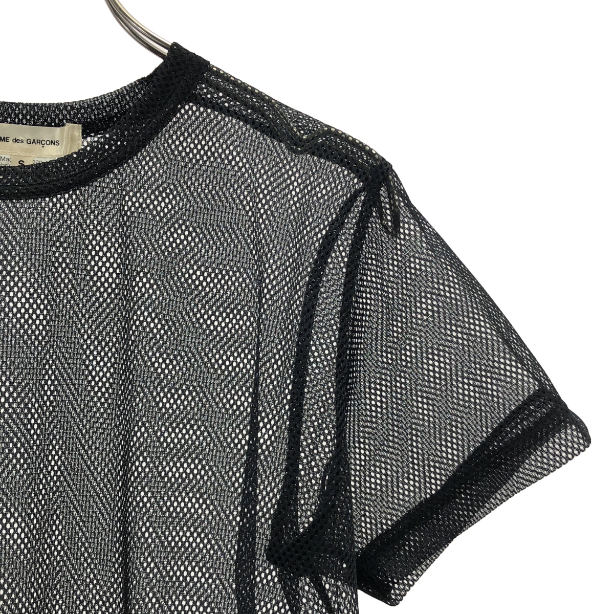 COMME des GARCONS / コムデギャルソン メッシュ ペプラム Tシャツ