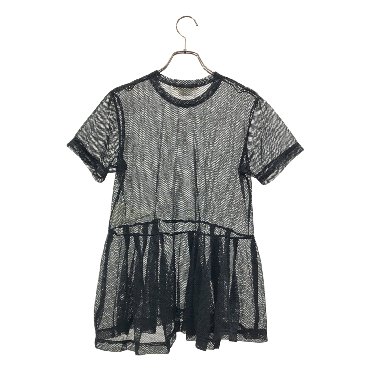 COMME des GARCONS / コムデギャルソン メッシュ ペプラム Tシャツ