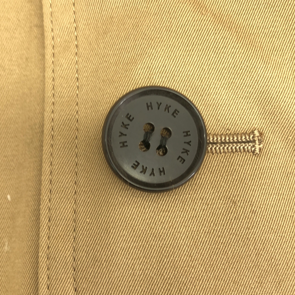 HYKE / ハイク ロゴボタン トレンチコート / 着脱可ライナー