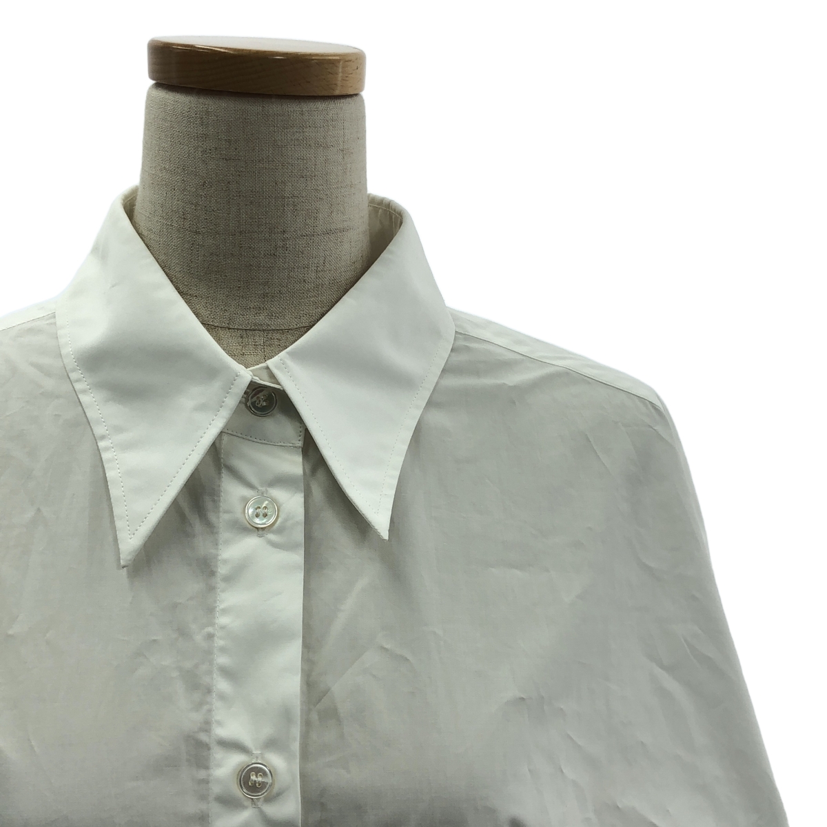 MM6 Maison Margiela / エムエムシックスメゾンマルジェラ バイカラー ドッキング シャツ ワンピース