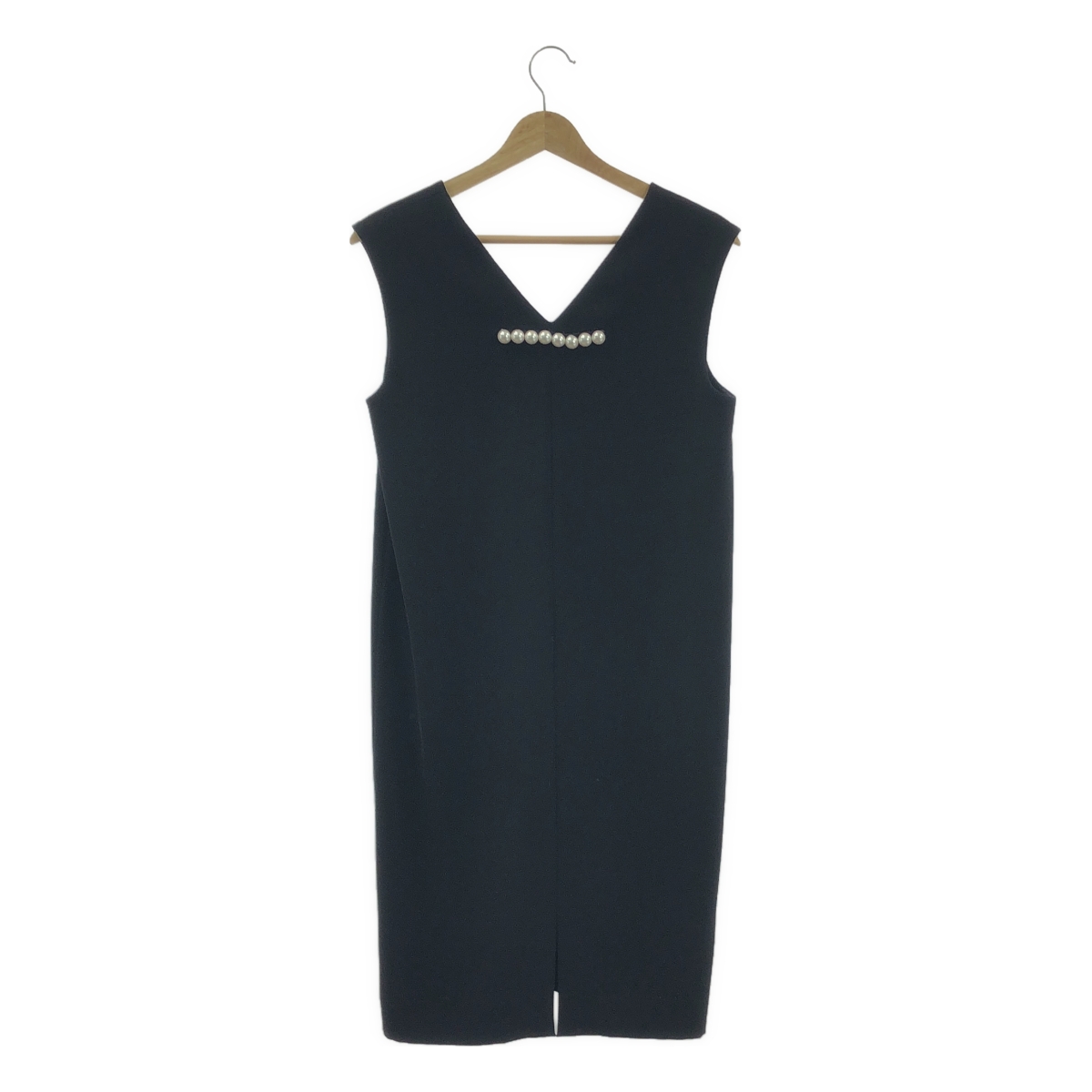 YOKO CHAN / ヨーコチャン バックパール ノースリーブ ワンピース