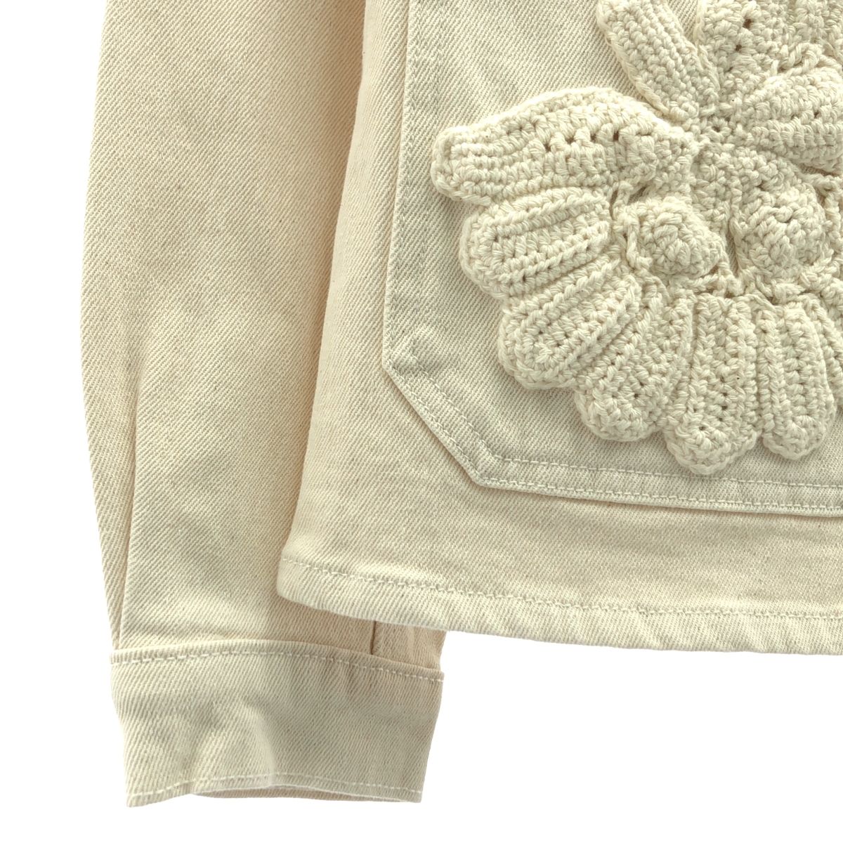 その他 RON HERMAN取扱い CROCHET APPLIQUE CRAFT DENIM JACKET クロシェット アップリケ デニム ジャケット
