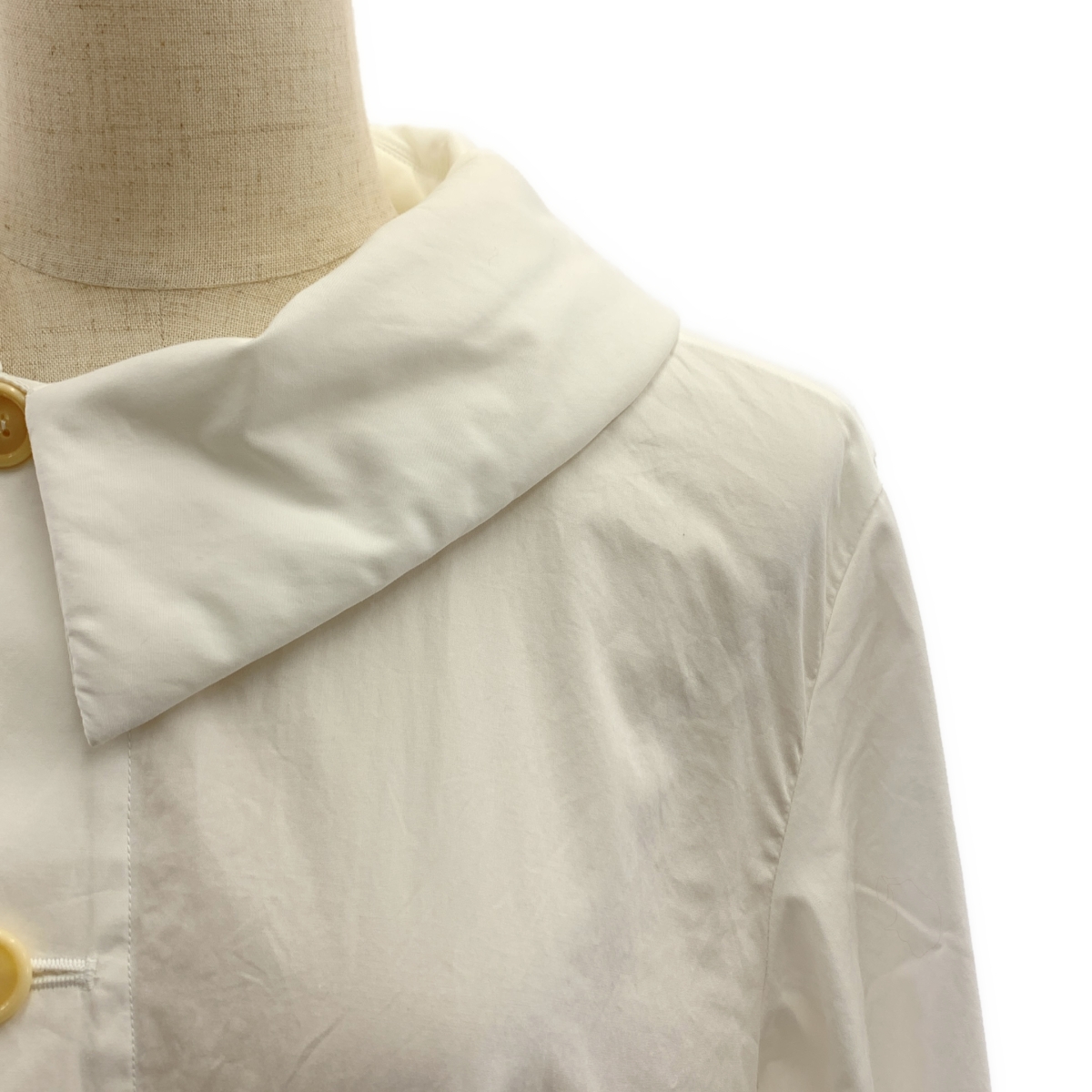 noir kei ninomiya / ノワールケイニノミヤ パフカラー アシンメトリー 変形 シャツワンピース