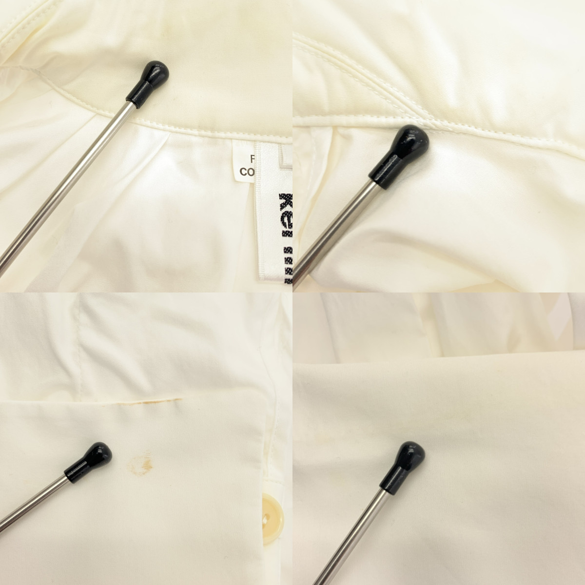 noir kei ninomiya / ノワールケイニノミヤ パフカラー アシンメトリー 変形 シャツワンピース