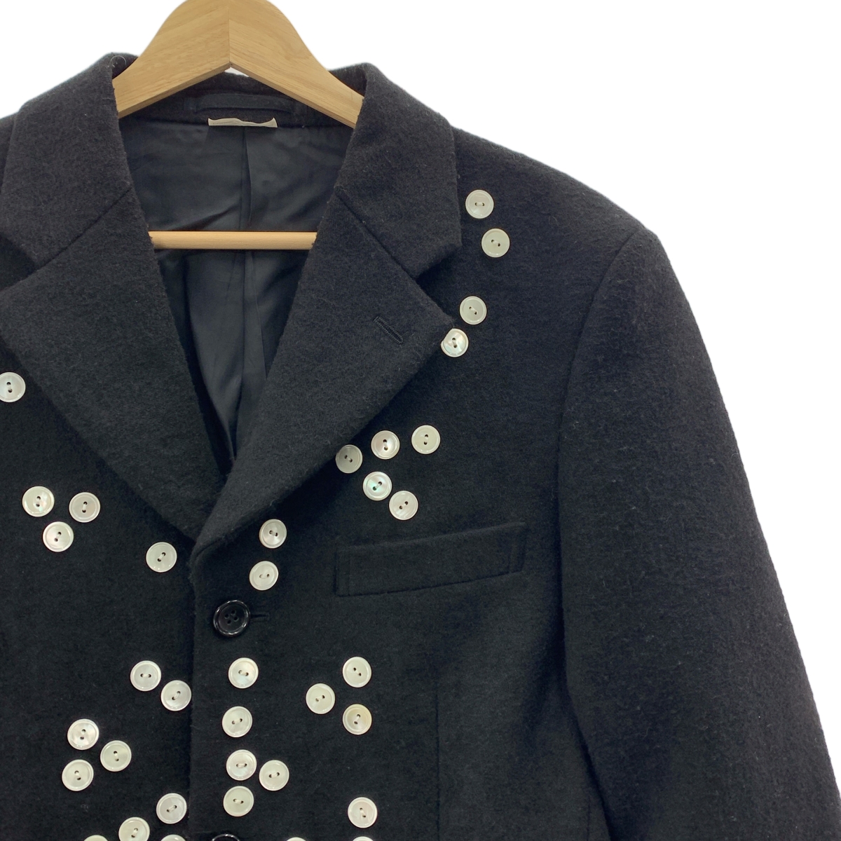 COMME des GARCONS HOMME PLUS / コムデギャルソンオムプリュス JACKET WITH MANY BUTTON メニーボタン ポリエステル チェスターコート