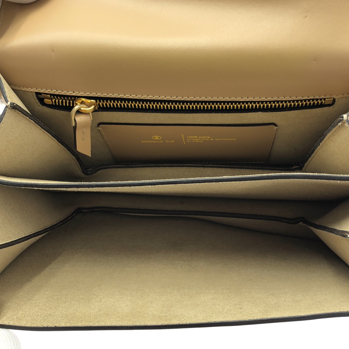 ZANCHETTI / ザンケッティ L'Appartement 取扱い 2WAY BAG MODELLO CLIP クリップ レザー バッグ