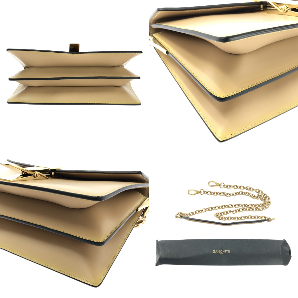 ZANCHETTI / ザンケッティ L'Appartement 取扱い 2WAY BAG MODELLO CLIP クリップ レザー バッグ