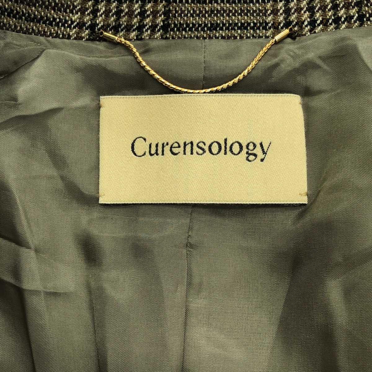 Curensology / カレンソロジー MANTECO グレンチェック ジャケット