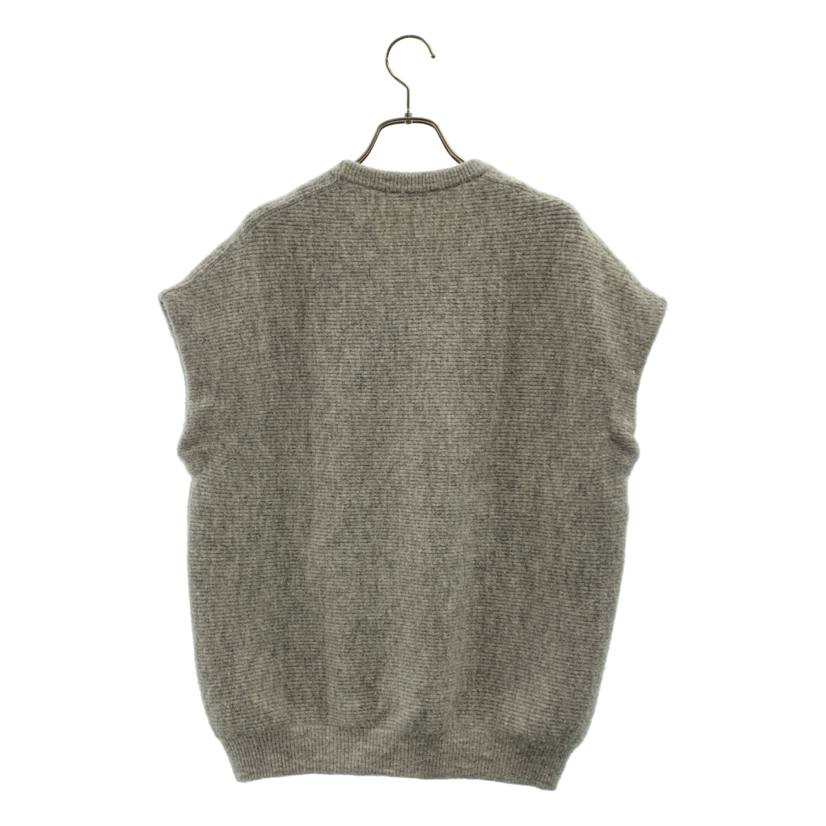 Drawer / ドゥロワー 7G畔編みクルーネックノースリーブニット