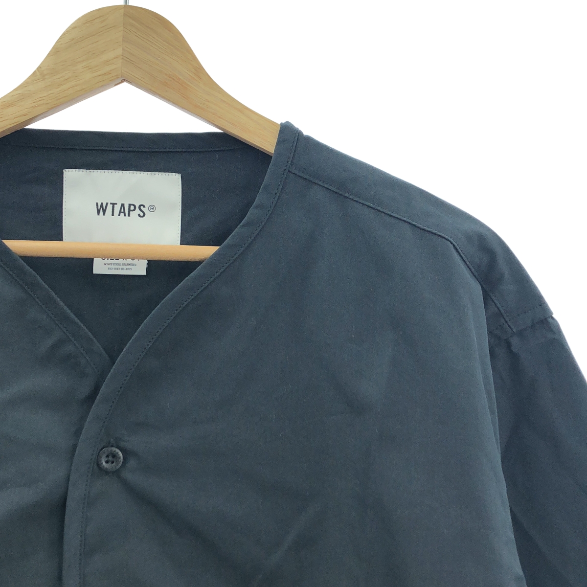 WTAPS / ダブルタップス SCOUT / LS / NYCO. WEATHER コットンナイロン ノーカラー シャツ