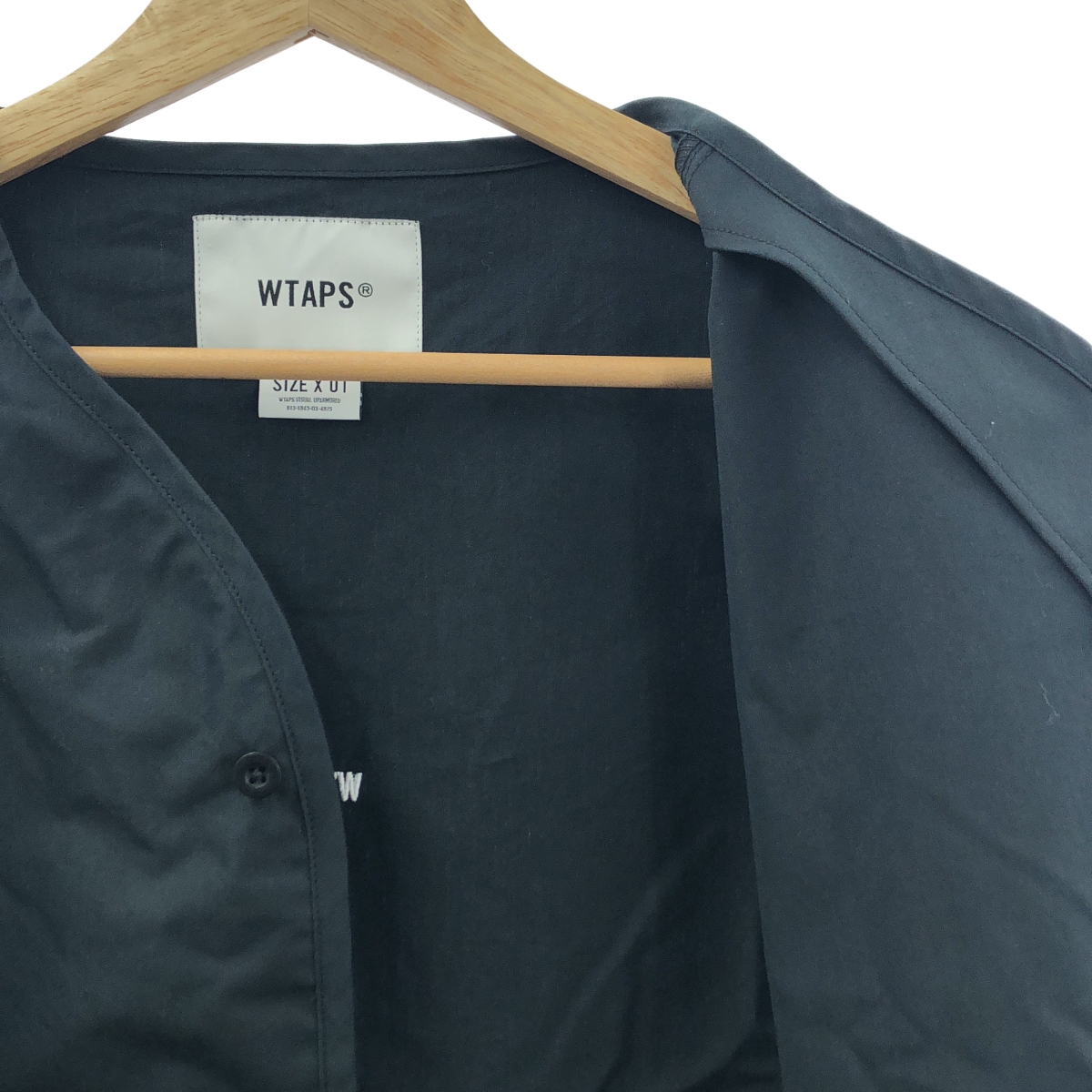 WTAPS / ダブルタップス SCOUT / LS / NYCO. WEATHER コットンナイロン ノーカラー シャツ