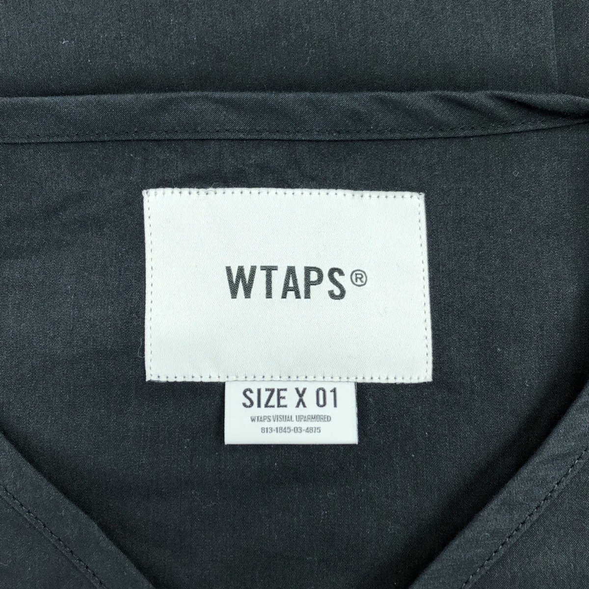 WTAPS / ダブルタップス SCOUT / LS / NYCO. WEATHER コットンナイロン ノーカラー シャツ