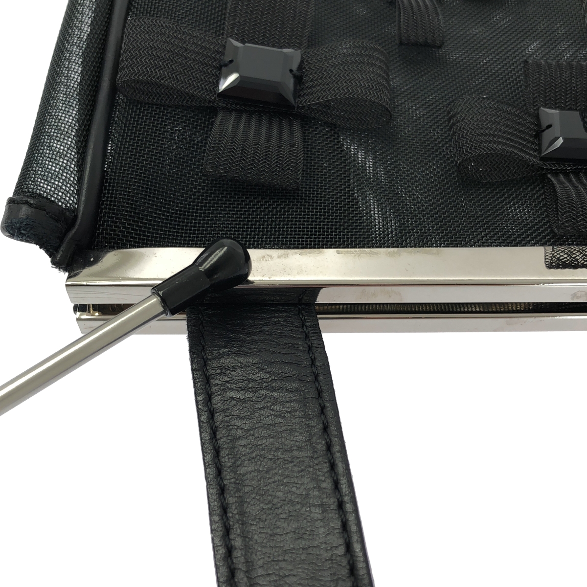 ANTEPRIMA / アンテプリマ メッシュ ストーン フラワーデザイン バッグ