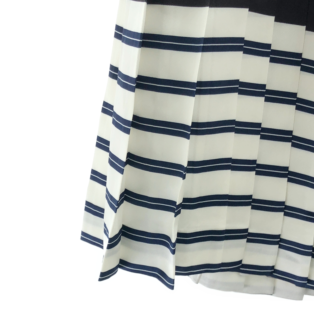 PRADA / プラダ サテン プリーツ 切替デザイン スカート