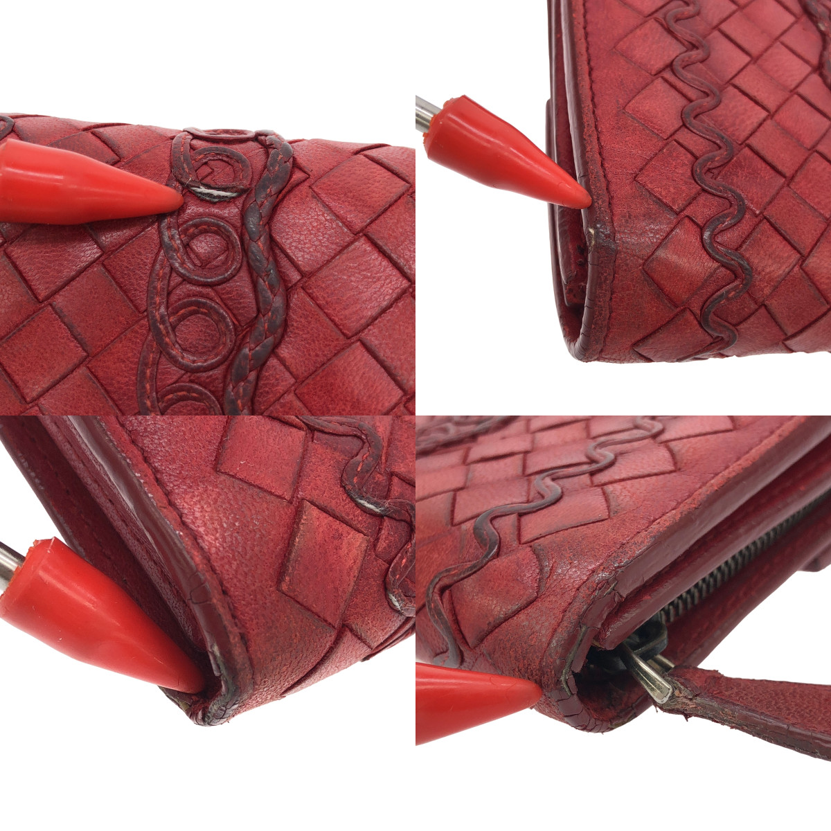 BOTTEGA VENETA / ボッテガヴェネタ イントレチャート レザー ウォレット 長財布 / ユニセックス