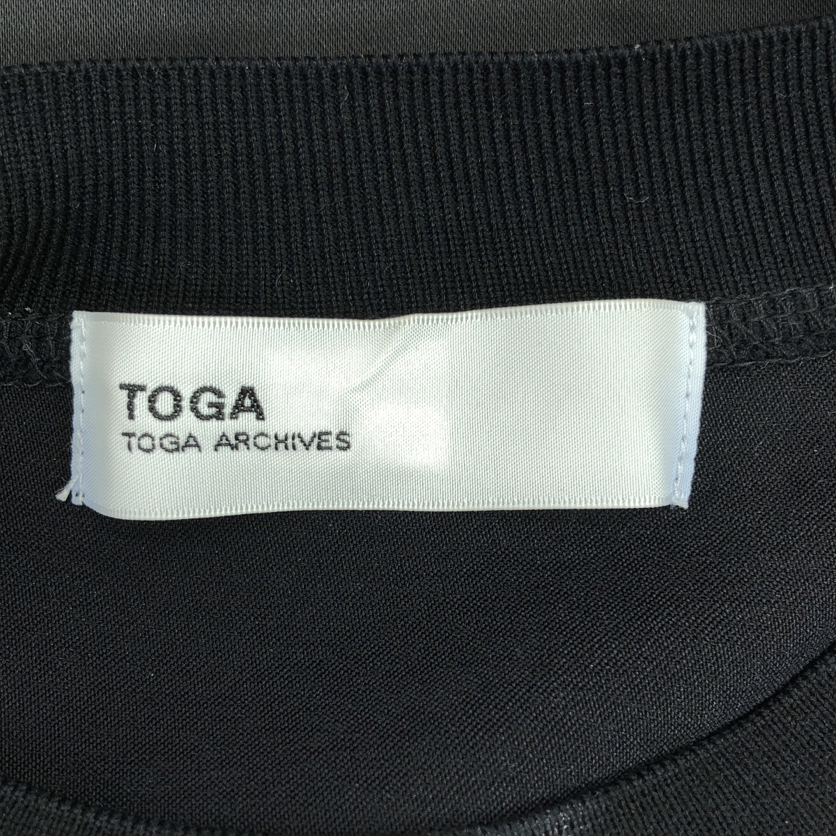 TOGA / トーガ カットワーク アセテートナイロン 半袖 ワンピース
