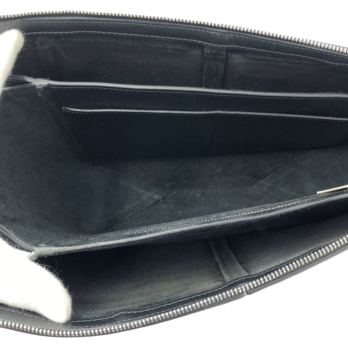 CELINE / セリーヌ CHAIN TRI-FOLD / トリフォルド 2way チェーンショルダー 付き レザー ロゴクラッチ バッグ