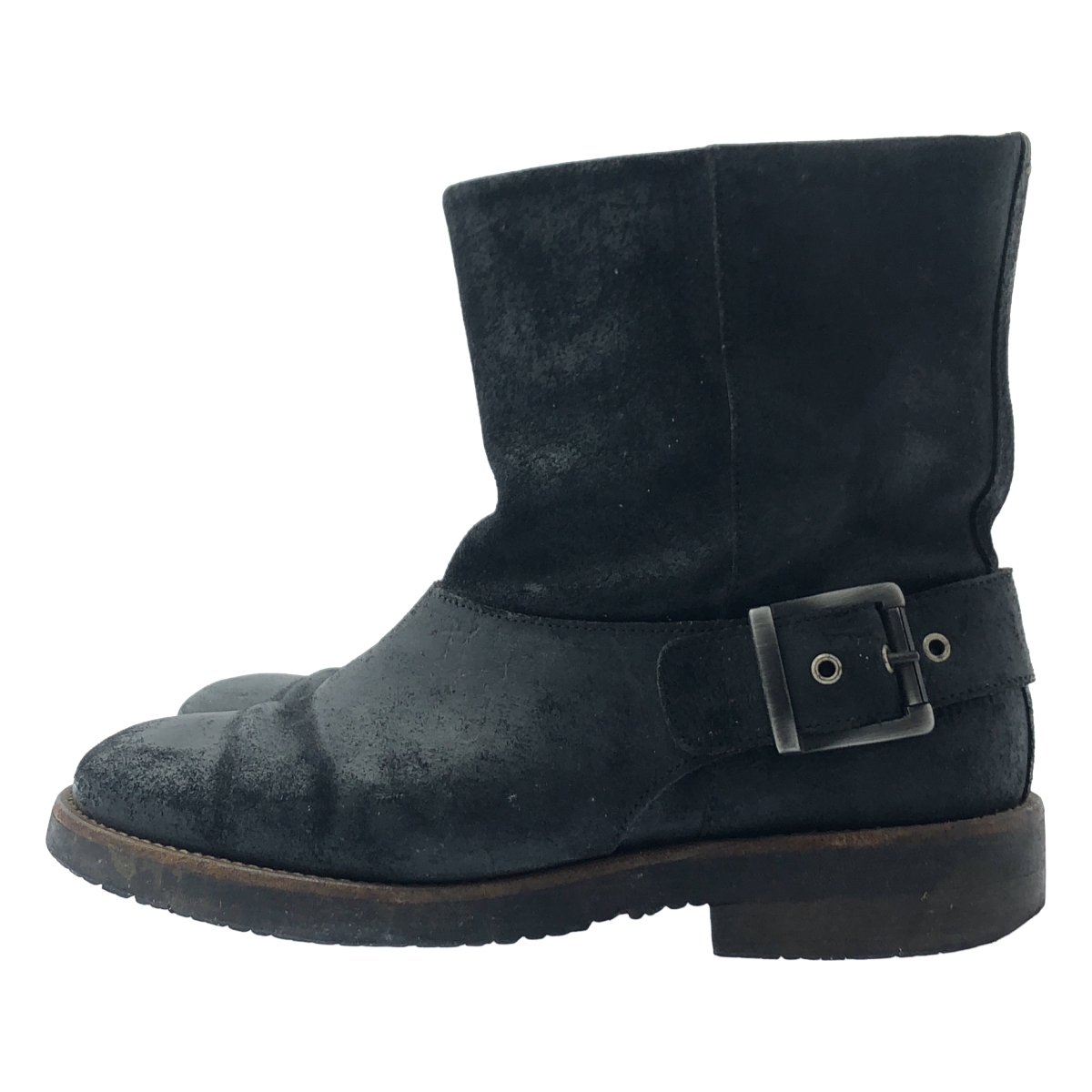 Martin Margiela / マルタンマルジェラ バックバックル スエード ショート エンジニアブーツ