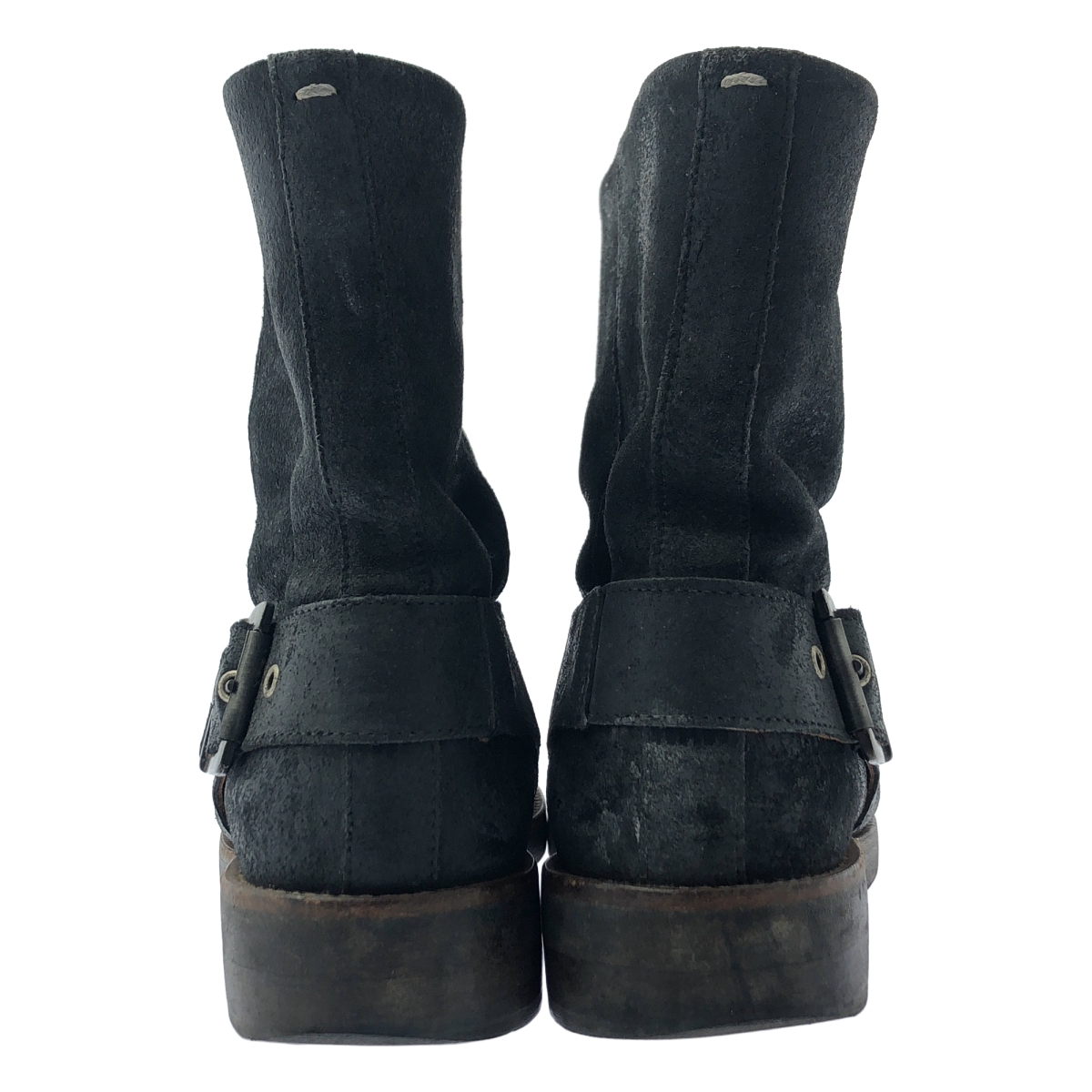 Martin Margiela / マルタンマルジェラ バックバックル スエード ショート エンジニアブーツ