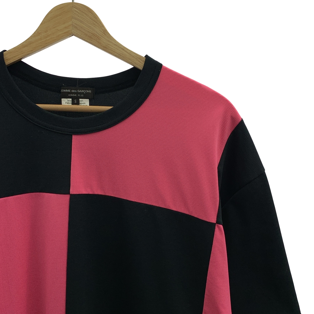 COMME des GARCONS HOMME PLUS / コムデギャルソンオムプリュス ポリエステル チェッカー Tシャツ