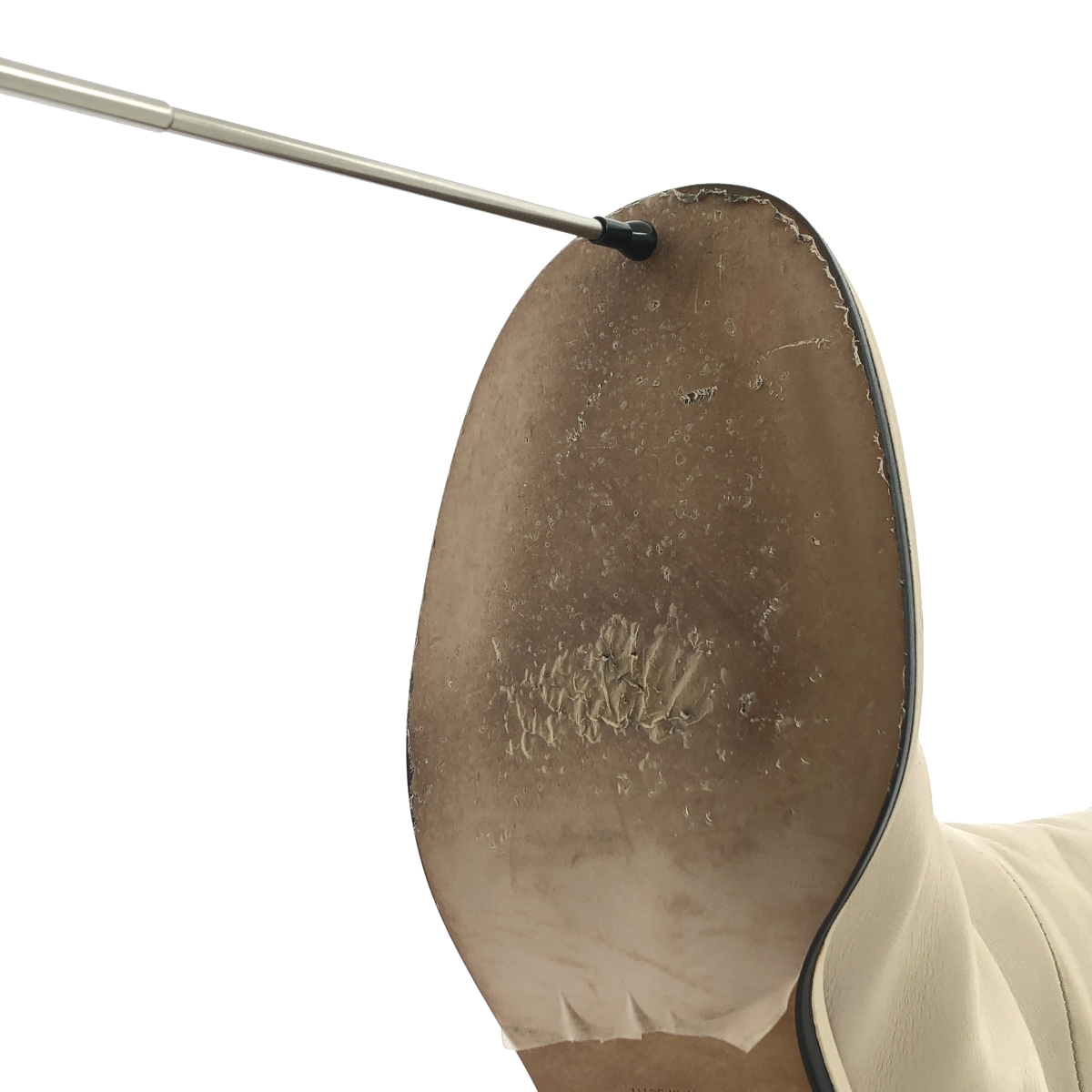 PIPPICHIC / ピッピシック レザー チャンキーヒール ロングブーツ