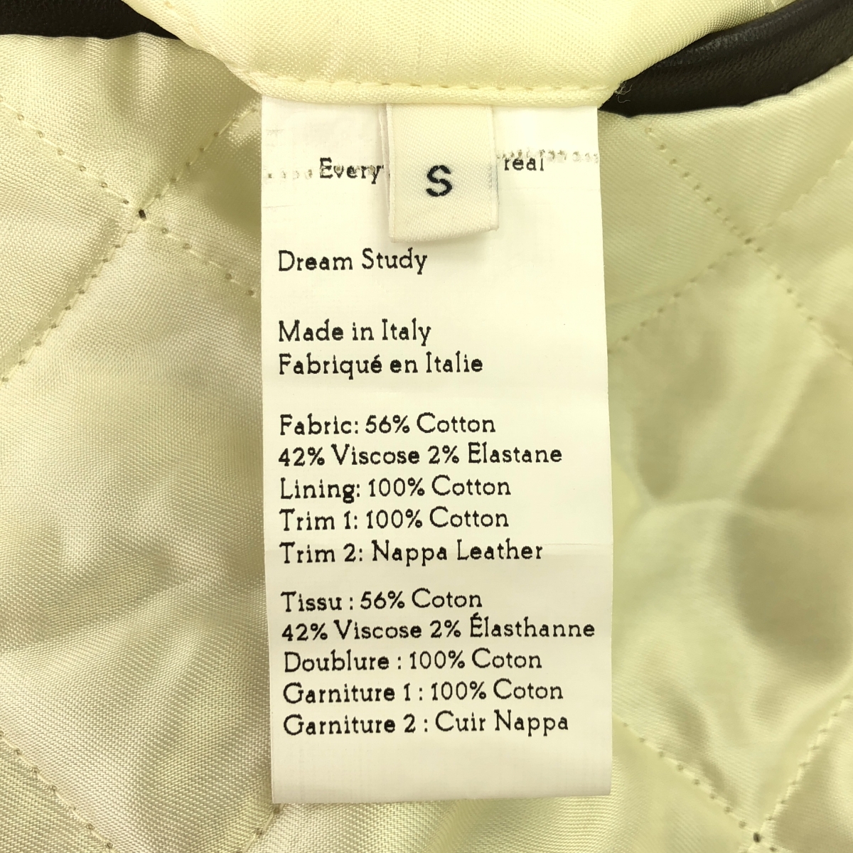 WALES BONNER / ウェールズボナー Homecoming Varsity Jacket コットンレーヨン チェック 中綿 スタジャン