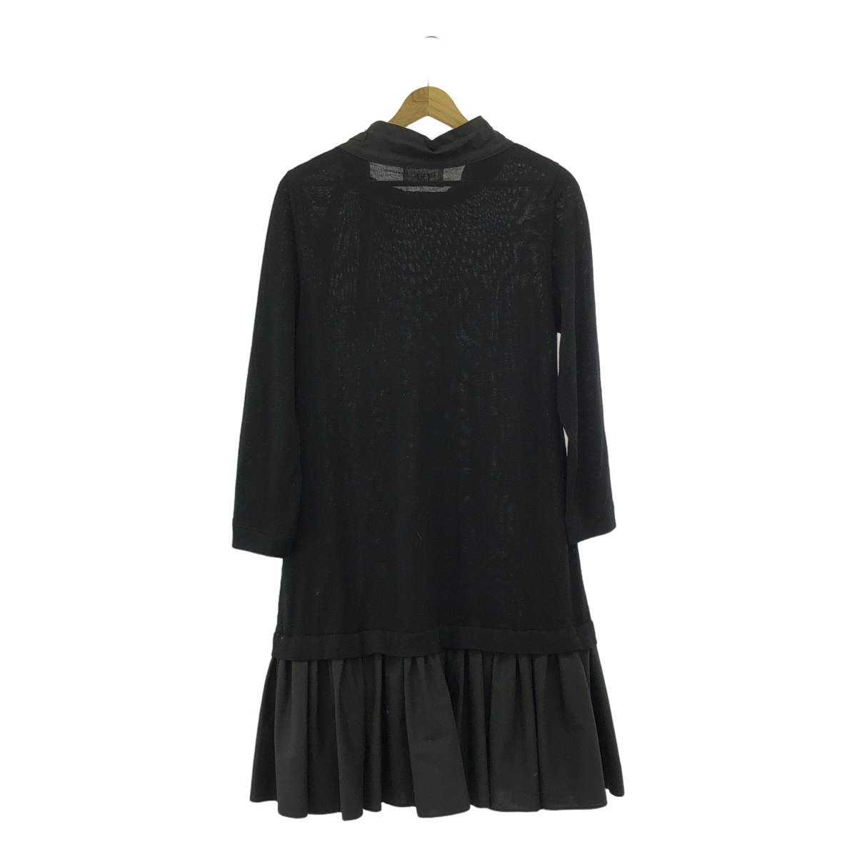 その他 ドローストリング ドッキング レイヤード ニット ワンピース