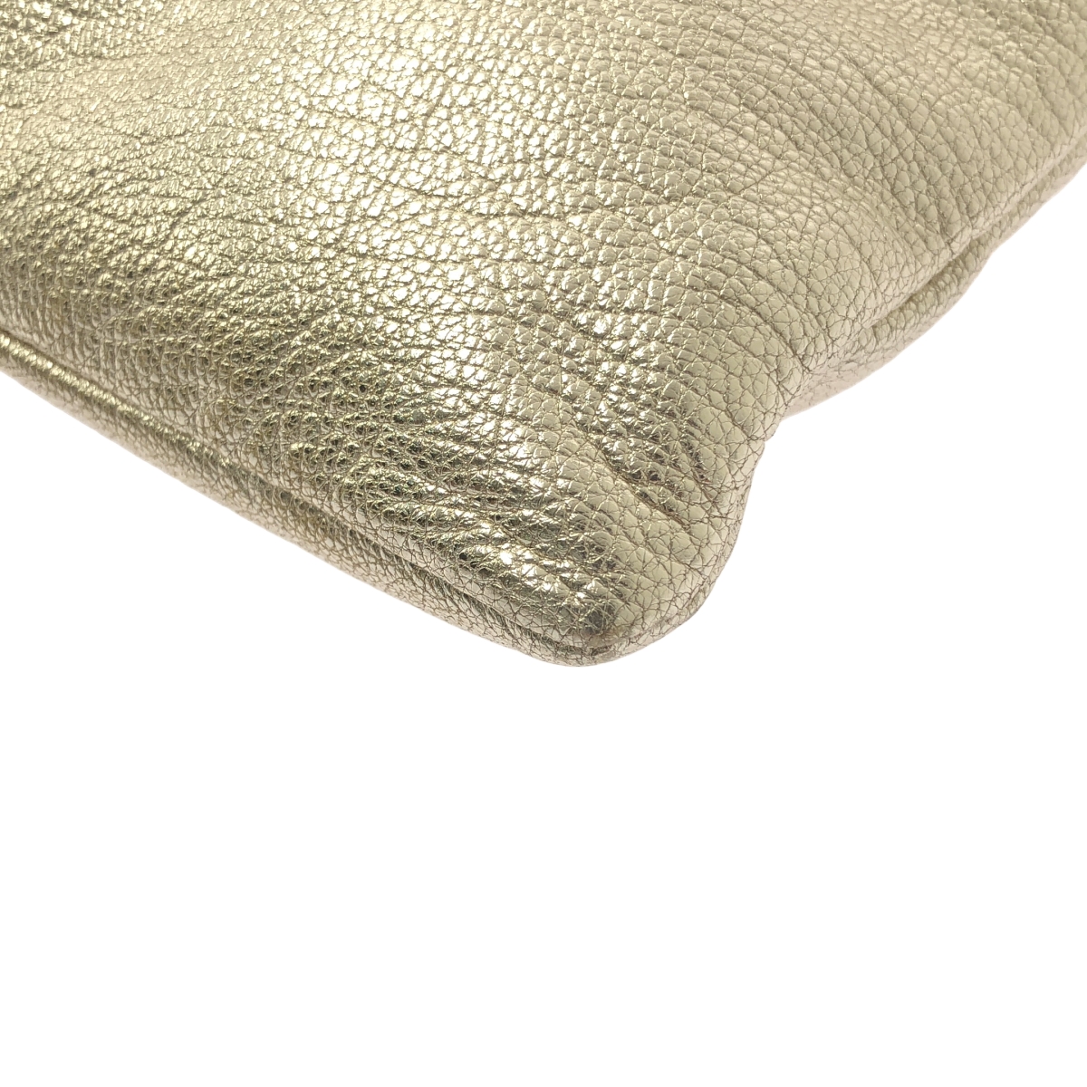 ANYA HINDMARCH / アニヤハインドマーチ レザー ワンポイントロゴ タッセルチャーム クラッチバッグ