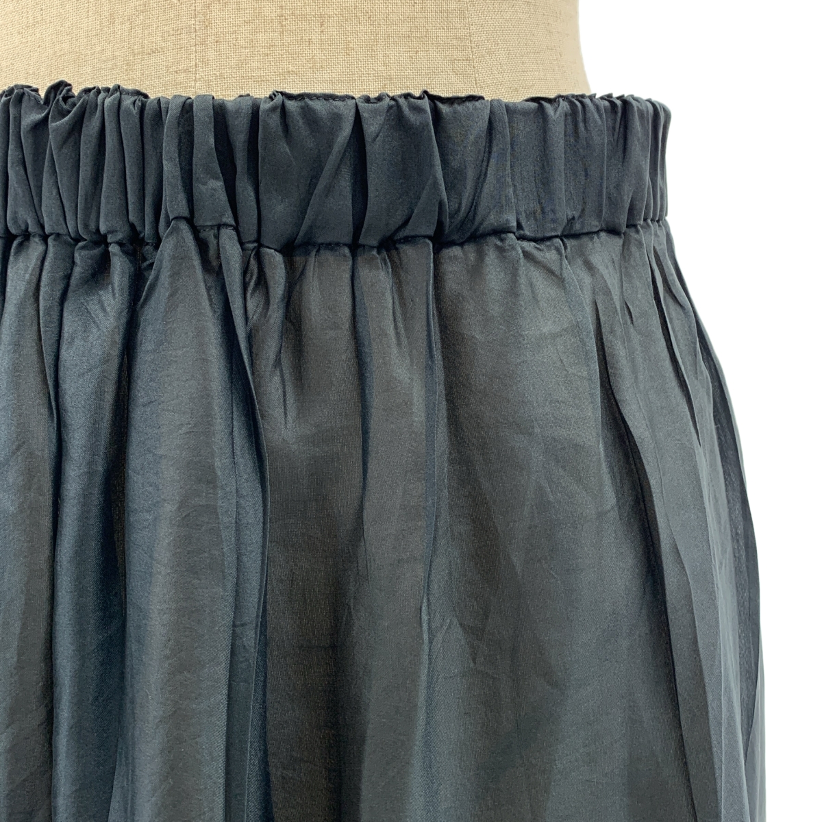 BLAMINK / ブラミンク シルク ギャザー イージー ロングスカート