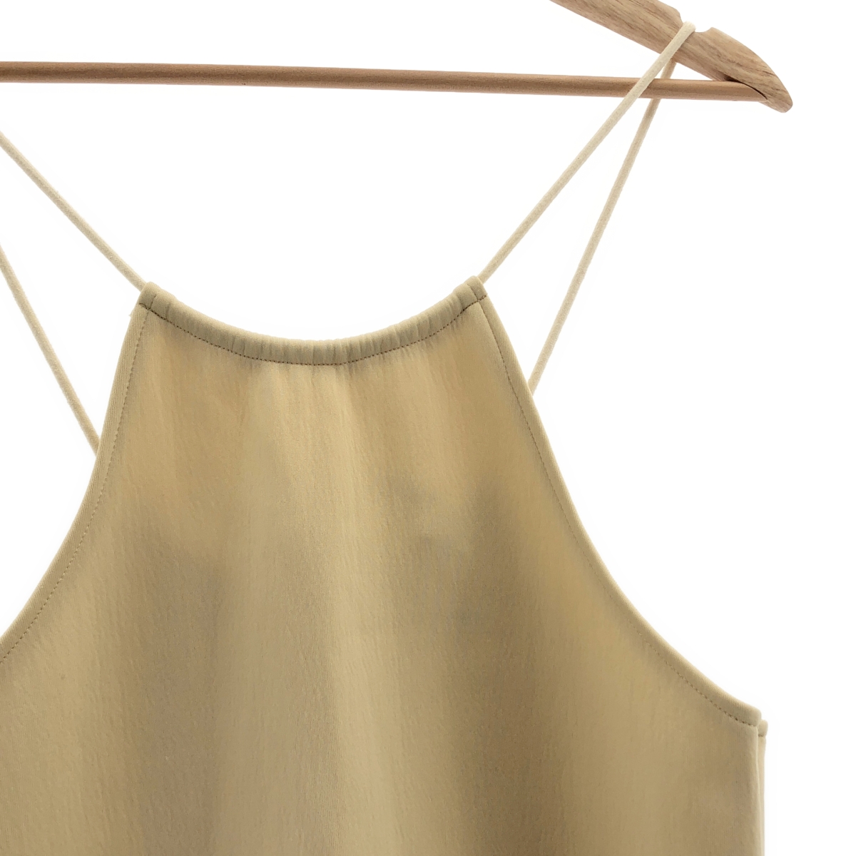 AURALEE / オーラリー ナイロン ストレッチ ホルダーネック ワンピース